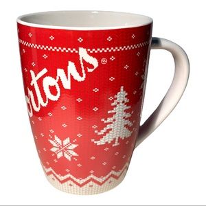 Tim Hortons Ltd 2015 Winter Sweater Snowflake Motif Holiday Mug Cup No. 015